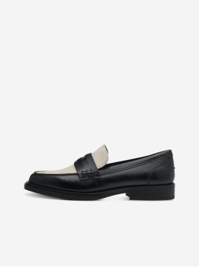 Women's beige-black loafers Tamaris - Women