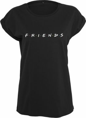 Merchcode Tričko 'Friends'  čierna / biela