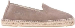 Semišové espadrilky Manebi Flat Espadrilles hnedá farba, W 1.9 N0