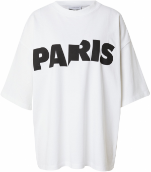 TOPSHOP Tričko 'Paris'  čierna / biela