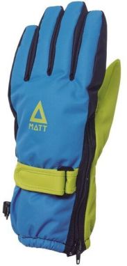 Matt OPEN SIDE KID GLOVE Detské lyžiarske rukavice, modrá, veľkosť
