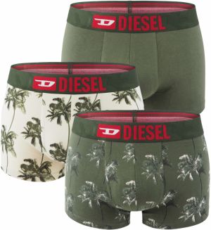 DIESEL - pánske boxerky 3PACK cotton stretch big logo DIESEL print combo - limitovaná fashion edícia