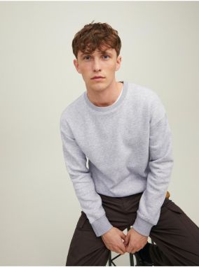 Men's Light Grey Jack & Jones Star Sweatshirt - Men