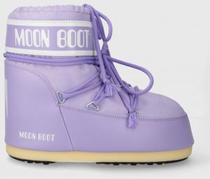 Snehule Moon Boot ICON LOW NYLON fialová farba, 14093400.013