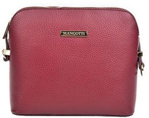 Mangotti Kožená crossbody kabelka AW19MG1501 Vino