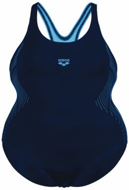 ARENA Športové jednodielne plavky 'GRAPHIC PLUS'  námornícka modrá / tyrkysová