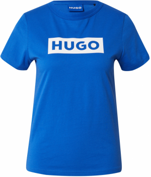 HUGO Blue Tričko 'Classic'  kráľovská modrá / biela