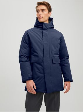 Jack & Jones Blatiger Dark Blue Hooded Parka - Men