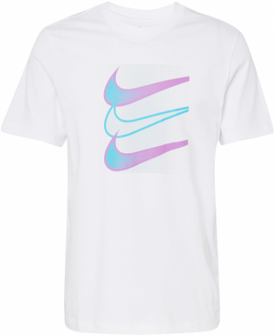 Nike Sportswear Tričko  svetlomodrá / fialová / šedobiela