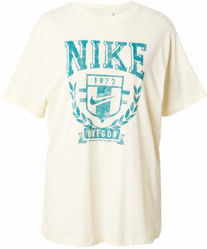 Nike Sportswear Tričko  petrolejová / biela ako vlna