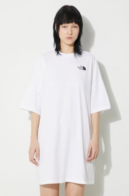 Šaty The North Face W S/S Essential Tee Dress biela farba, mini, oversize, NF0A87NFFN41