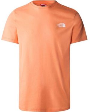 The North Face M S/S SIMPLE DOME TEE Pánske tričko s krátkym rukávom, oranžová, veľkosť