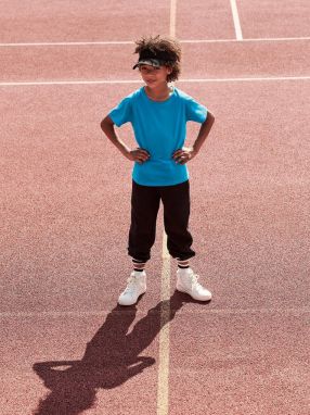 Blue children's t-shirt in combed cotton Fruit of the Loom