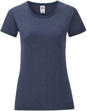 Navy blue Iconic women's t-shirt in combed cotton Fruit of the Loom