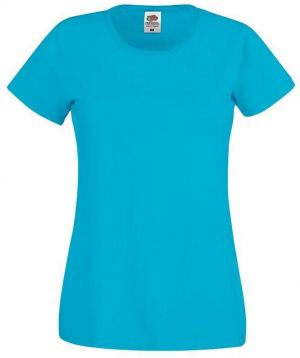 Blue Lady fit T-shirt Original Fruit of the Loom