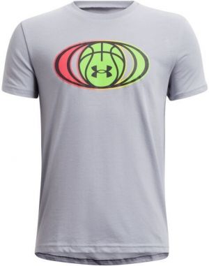 Under Armour BBALL GRADIENT SYMBOL SS Chlapčenské tričko, sivá, veľkosť