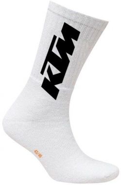 KTM SOCKS LONG Pánske ponožky, biela, veľkosť