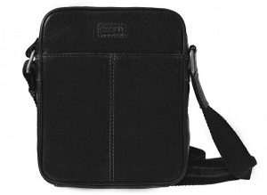 SEGALI Pánska kožená crossbody taška 7018 Black