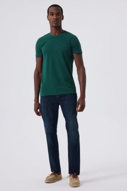 Lee Cooper Men's Twingos 6 Pique O Neck T-Shirt Emerald