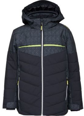 CMP KID JACKET SNAPS HOOD Chlapčenská  lyžiarska bunda, tmavo modrá, veľkosť