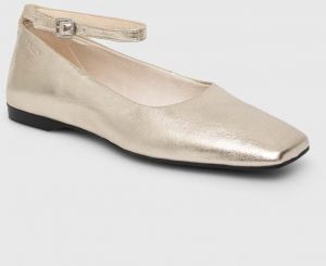 Kožené balerínky Vagabond Shoemakers DELIA zlatá farba, 5707-183-81