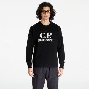 C.P. Company Lambswool Jacquard Goggle Knit Black