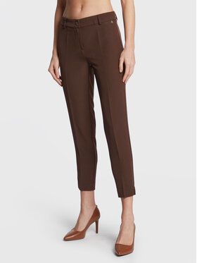 Maryley Chino nohavice 22IB52Z/41CI Hnedá Slim Fit