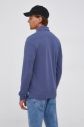 Tričko s dlhým rukávom Tommy Hilfiger pánske, tmavomodrá farba, jednofarebné galéria