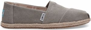 Toms Drizzle Grey Washed Canvas Alpargata