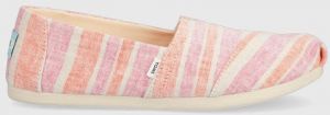 Espadrilky Toms Alpargata ružová farba,