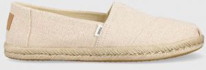 Espadrilky Toms Alpargata Rope ružová farba, 10019903