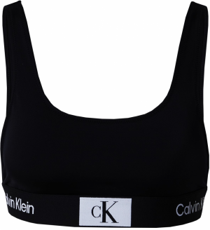 Calvin Klein Swimwear Bikinový top  čierna / biela