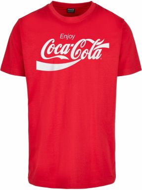 Merchcode Tričko 'Coca Cola'  červená / biela