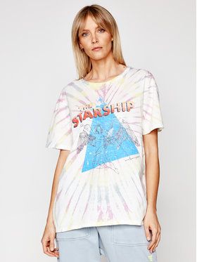 One Teaspoon Tričko Starship Tye Dye Boyfriend Tee 23901 Farebná Boyfriend Fit