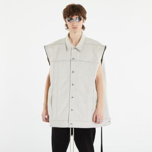 Rick Owens DRKSHDW Jumbo Worker Vest Milk Melange