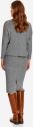 Šedý dámsky rebrovaný sveter se stojačikom TOP SECRET galéria