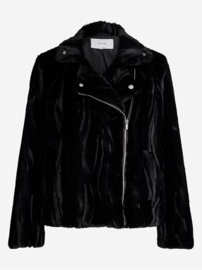 Women's Black Winter Jacket VILA Vifluffy - Women