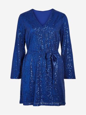 Blue women's dress VILA Viglitas Deep - Women