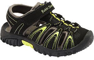 Čierne sandále na suchý zips Bobbi-Shoes