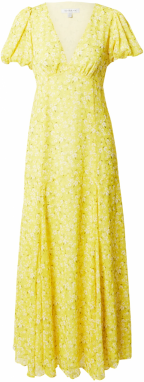 Forever New Letné šaty 'Hayden'  žltá / olivová / šedobiela