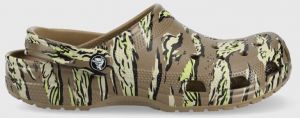 Šľapky Crocs Classic Printed Camo Clog pánske, zelená farba, 206454