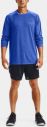 Modré tričko Under Armour Textured LS galéria