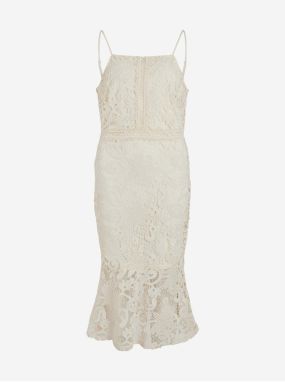 Creamy Women's Lace Midishdresses VILA Capella - Ladies