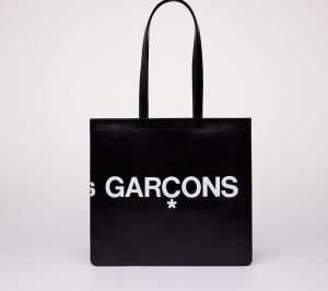 Comme des Garçons Huge Logo Tote Bag Black