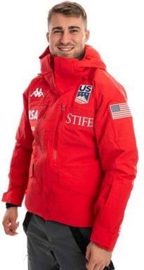 Kappa 6CENTO 602F US Pánska zimná bunda, červená, veľkosť