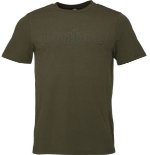 Umbro LINEAR LOGO GRAPHIC TEE Pánske tričko, khaki, veľkosť