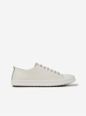 Beige Mens Leather Sneakers Camper - Men