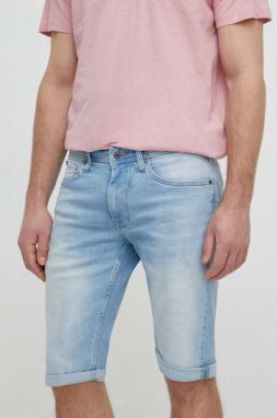 Rifľové krátke nohavice Pepe Jeans STRAIGHT pánske, PM801081MN6