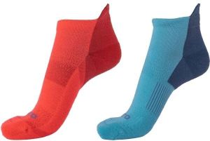 Runto RUN SOCKS W 2P 2 páry športových ponožiek s antibakteriálnou úpravou, oranžová, veľkosť