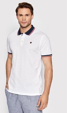 Jack&Jones PREMIUM Polokošeľa Win 12169064 Biela Regular Fit